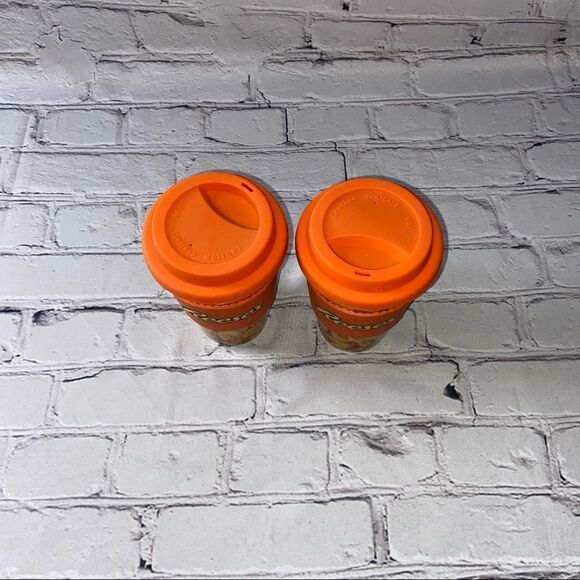 NWOT Reese’s Travel Ceramic Coffee Mug Set with Silicone Lid and Band - Picture 3 of 5